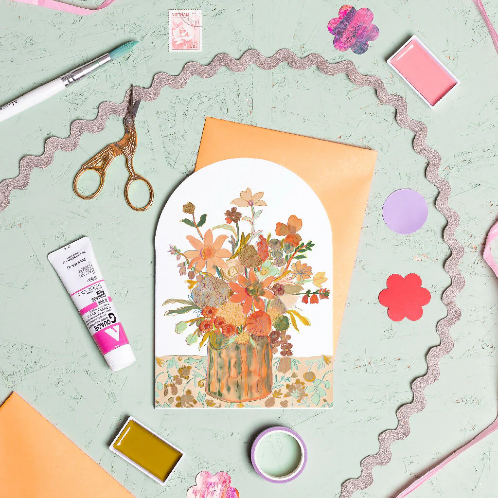 Bell Jar Blooms Coral Card Set - Image 2