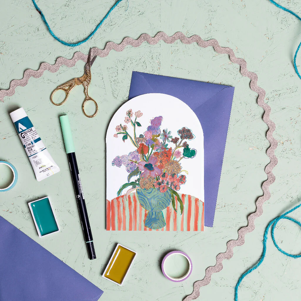 Bell Jar Blooms Lilac Card Set - Image 3