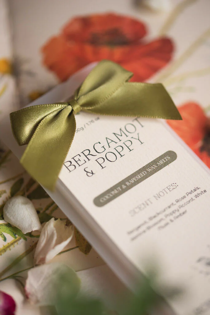 Bergamot and Poppy Botanical Wax melt - Image 4