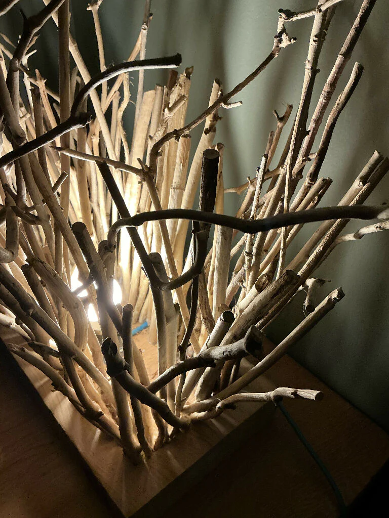Bespoke Driftwood Twig Lamp - Image 3