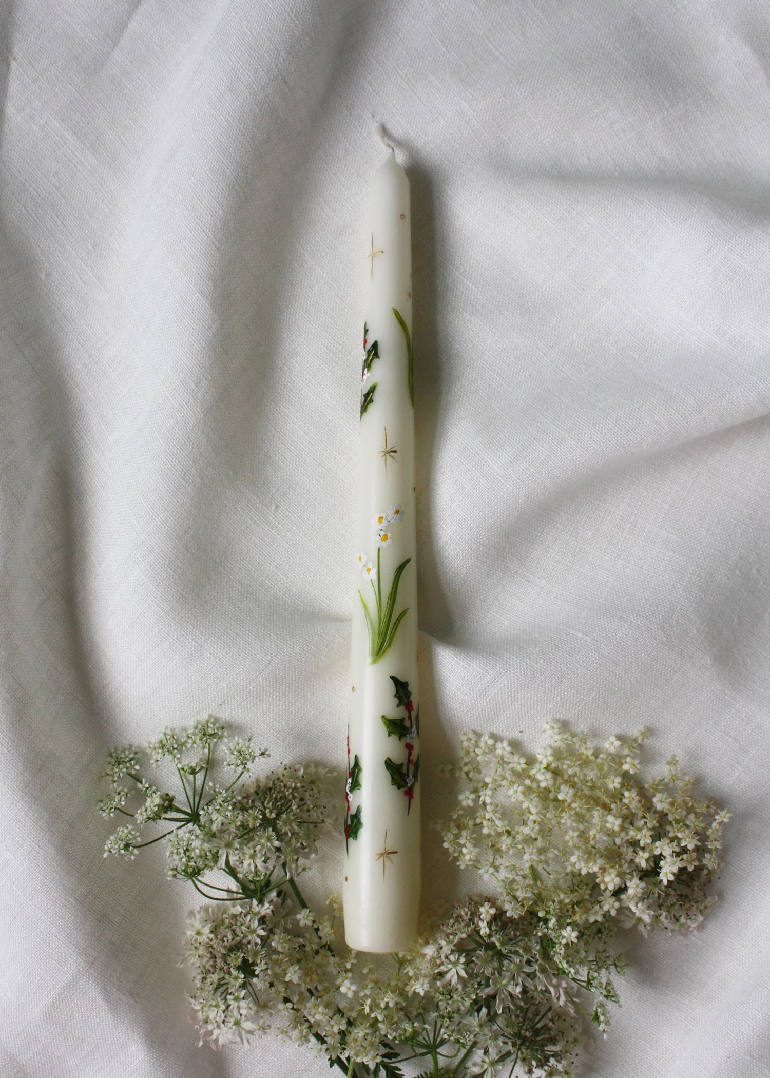 Birth flower December - Narcissus & holly - Image 3