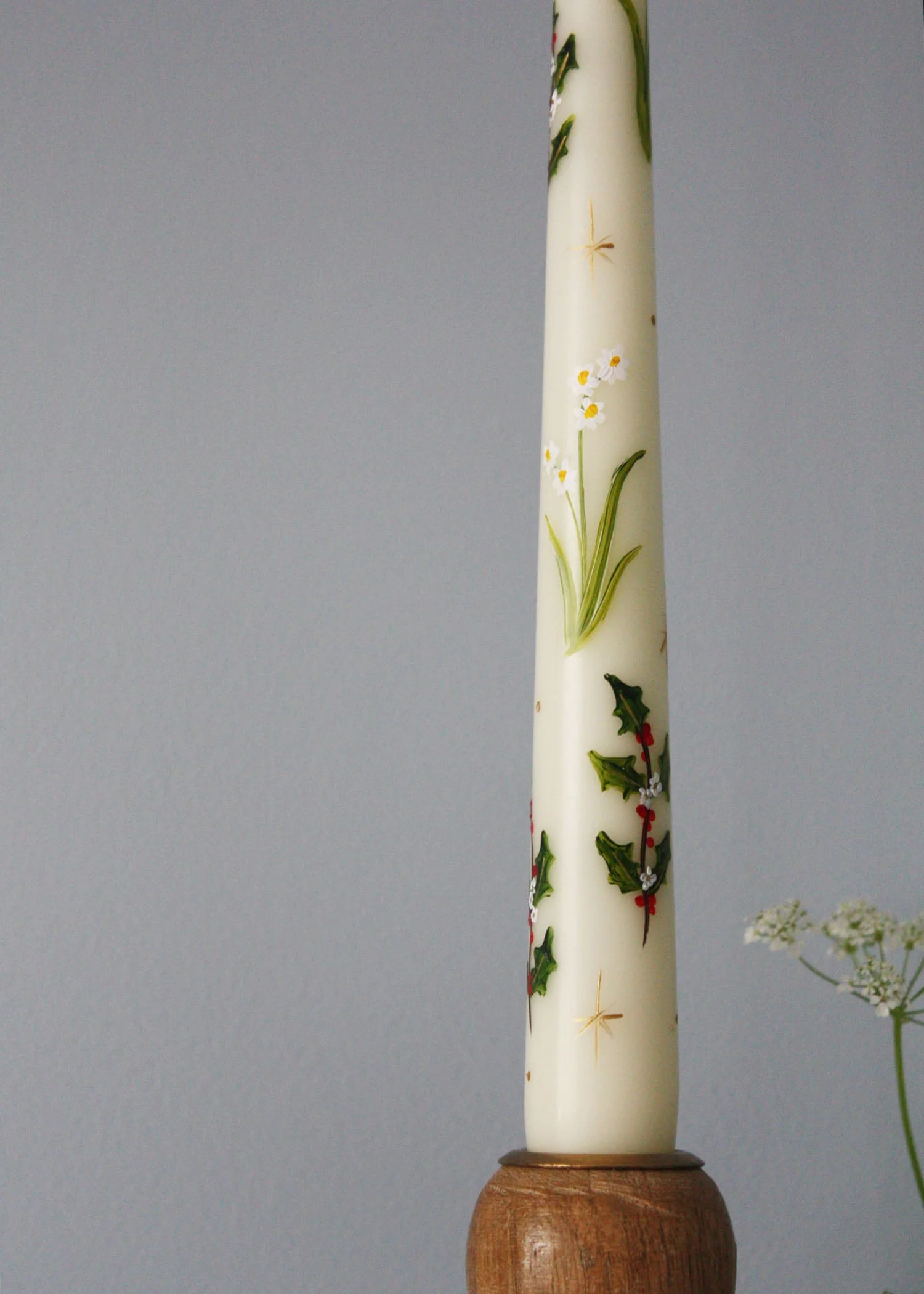 Birth flower December - Narcissus & holly - Image 6