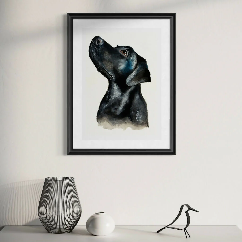Black Labrador A4 Prints - CountryCollection