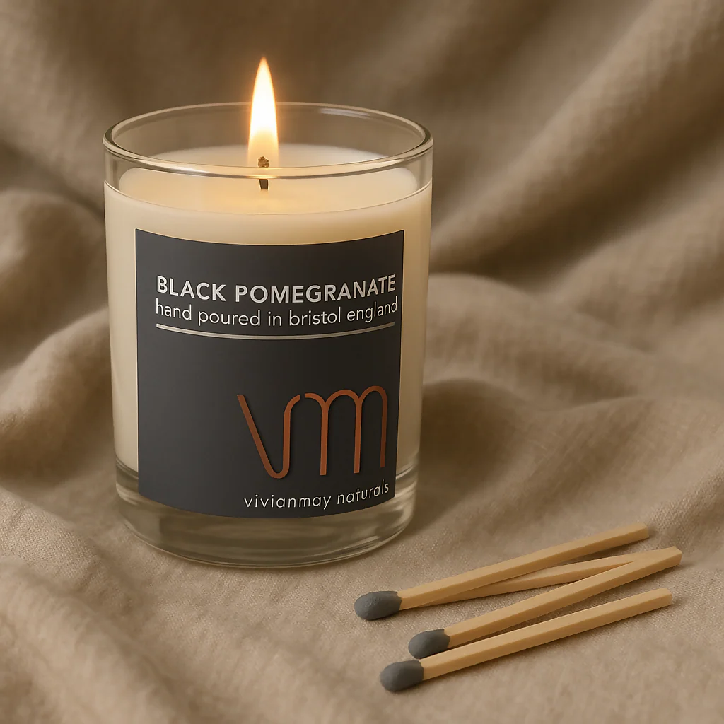 Black Pomegranate Soy Candle - Image 4