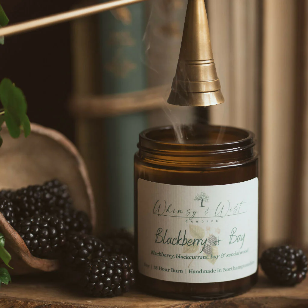 Blackberry & Bay Scented Soy Candle - Image 5