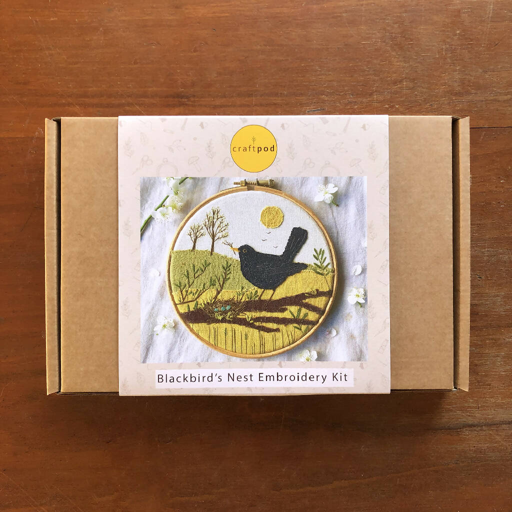 Blackbird Appliqué and Embroidery Kit - Image 3