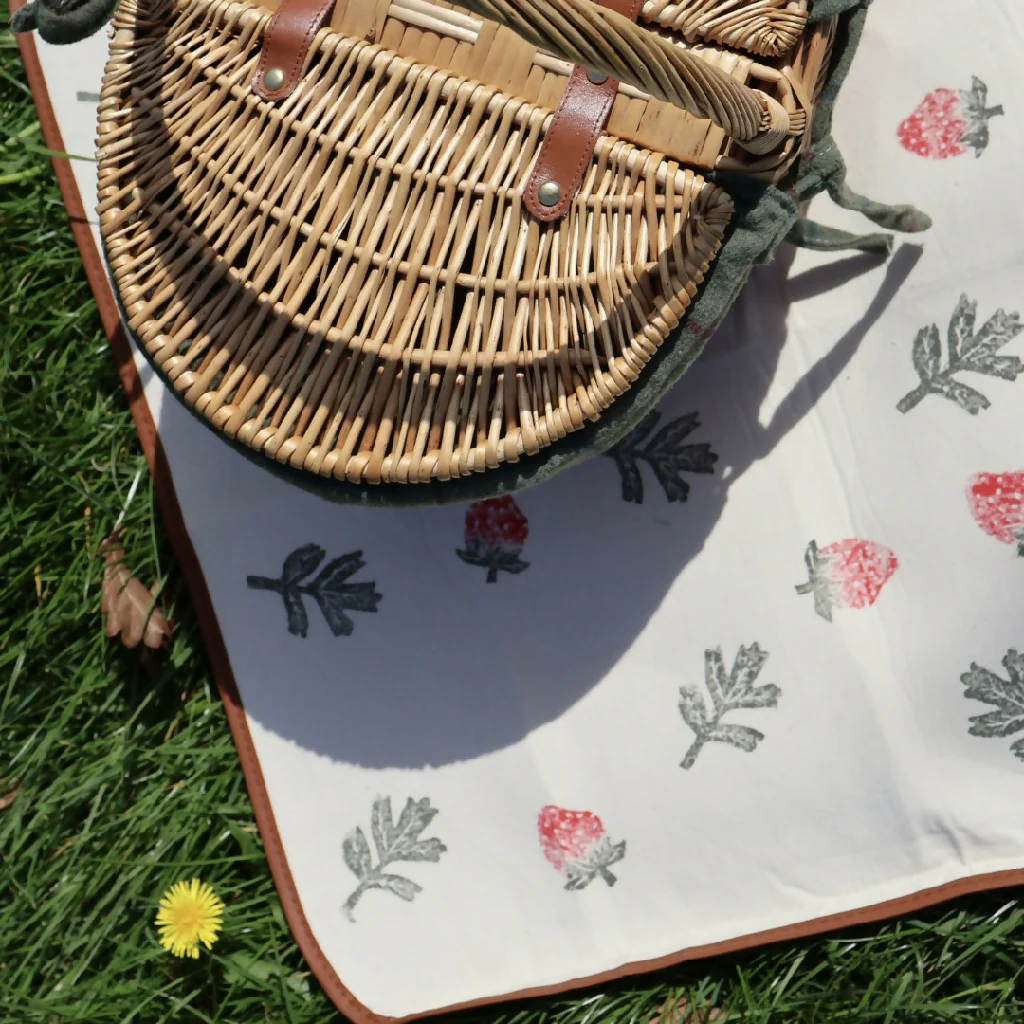 Block printed Picnic Blanket