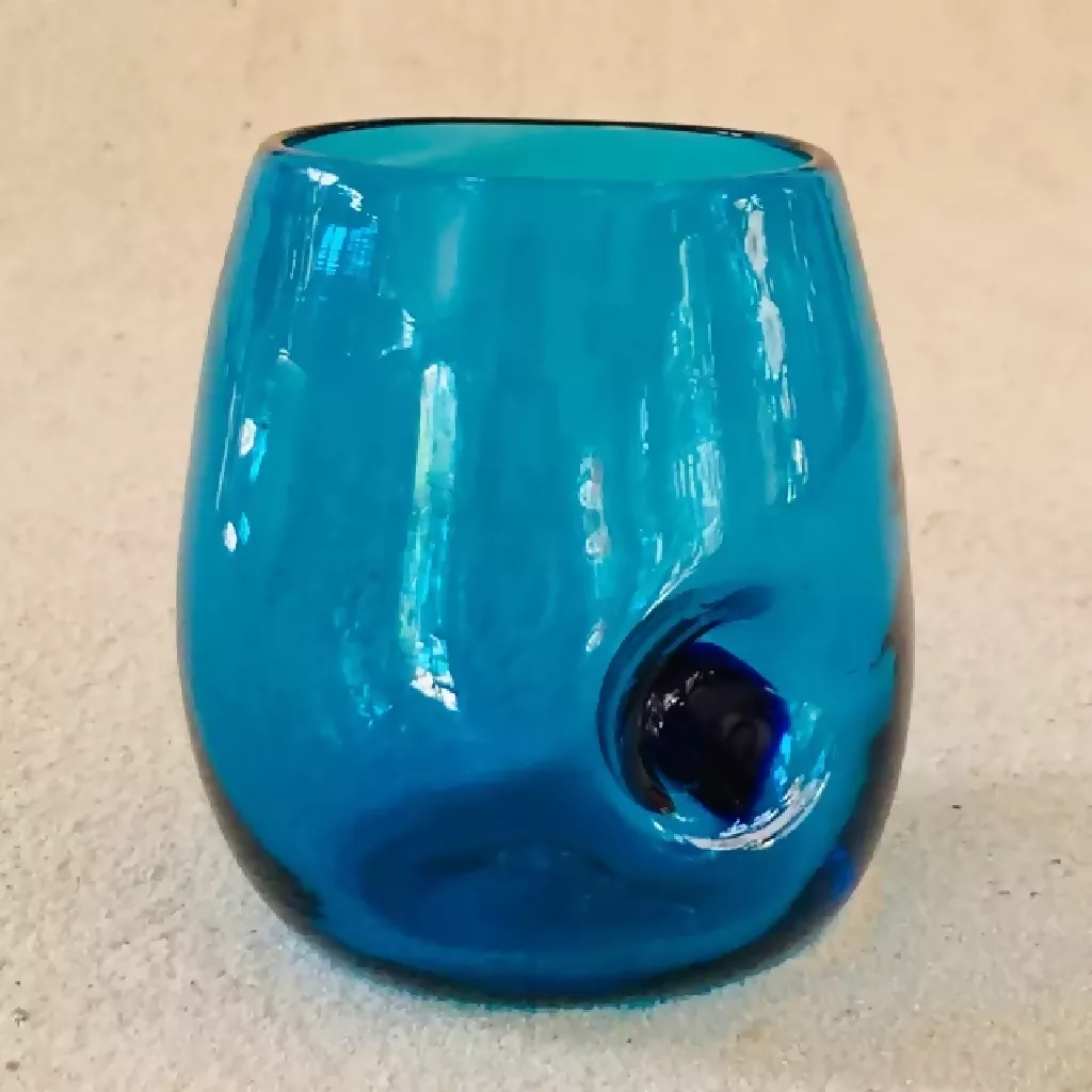 Blown Glass Thumb’ler - Colour Dimple - Image 4