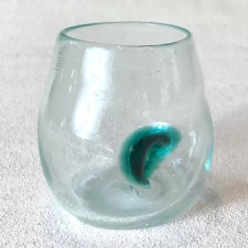 Blown Glass Thumb’ler - Colour Dimple - Image 5