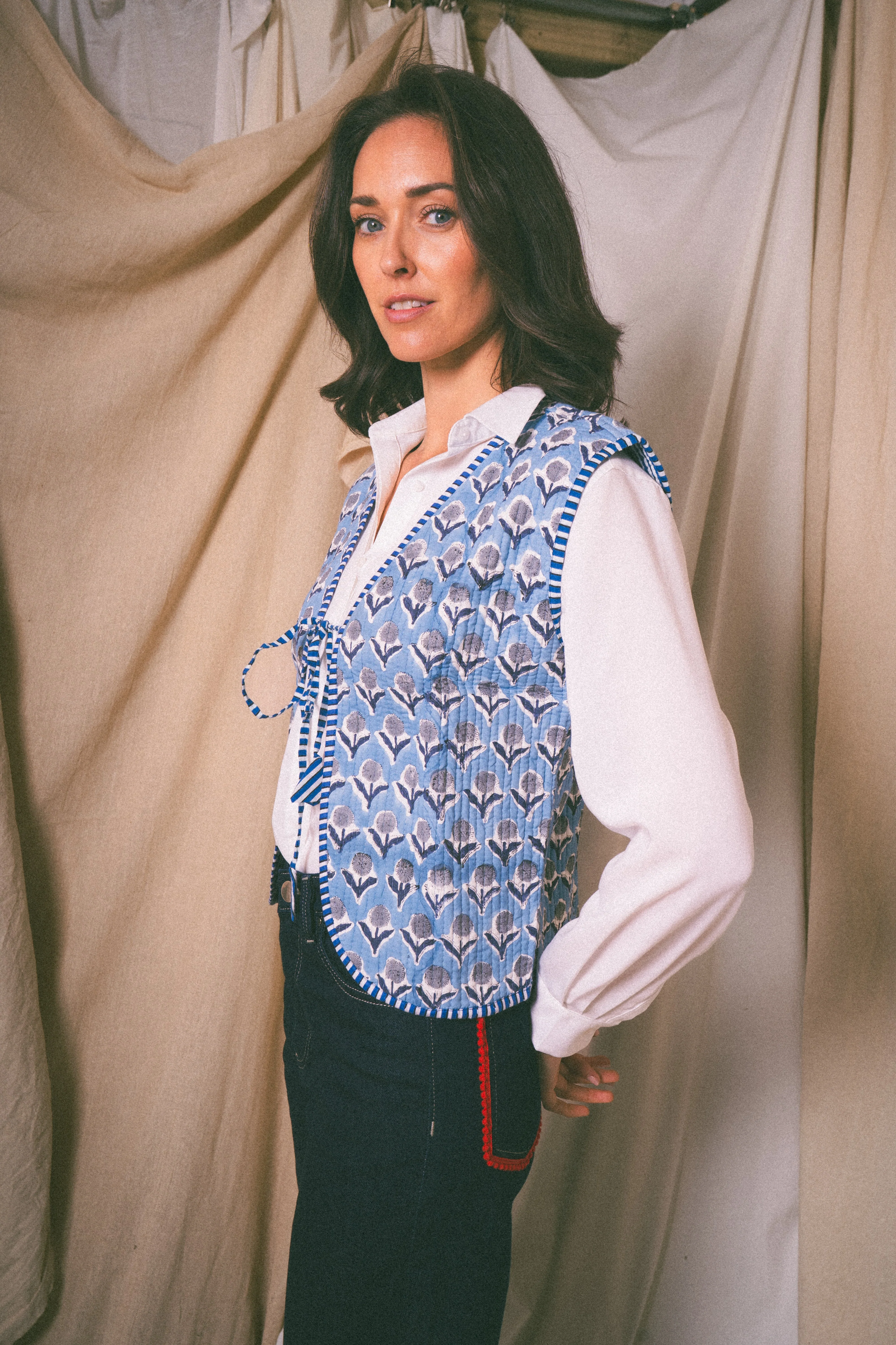 Blue Amour Waistcoat - Image 2
