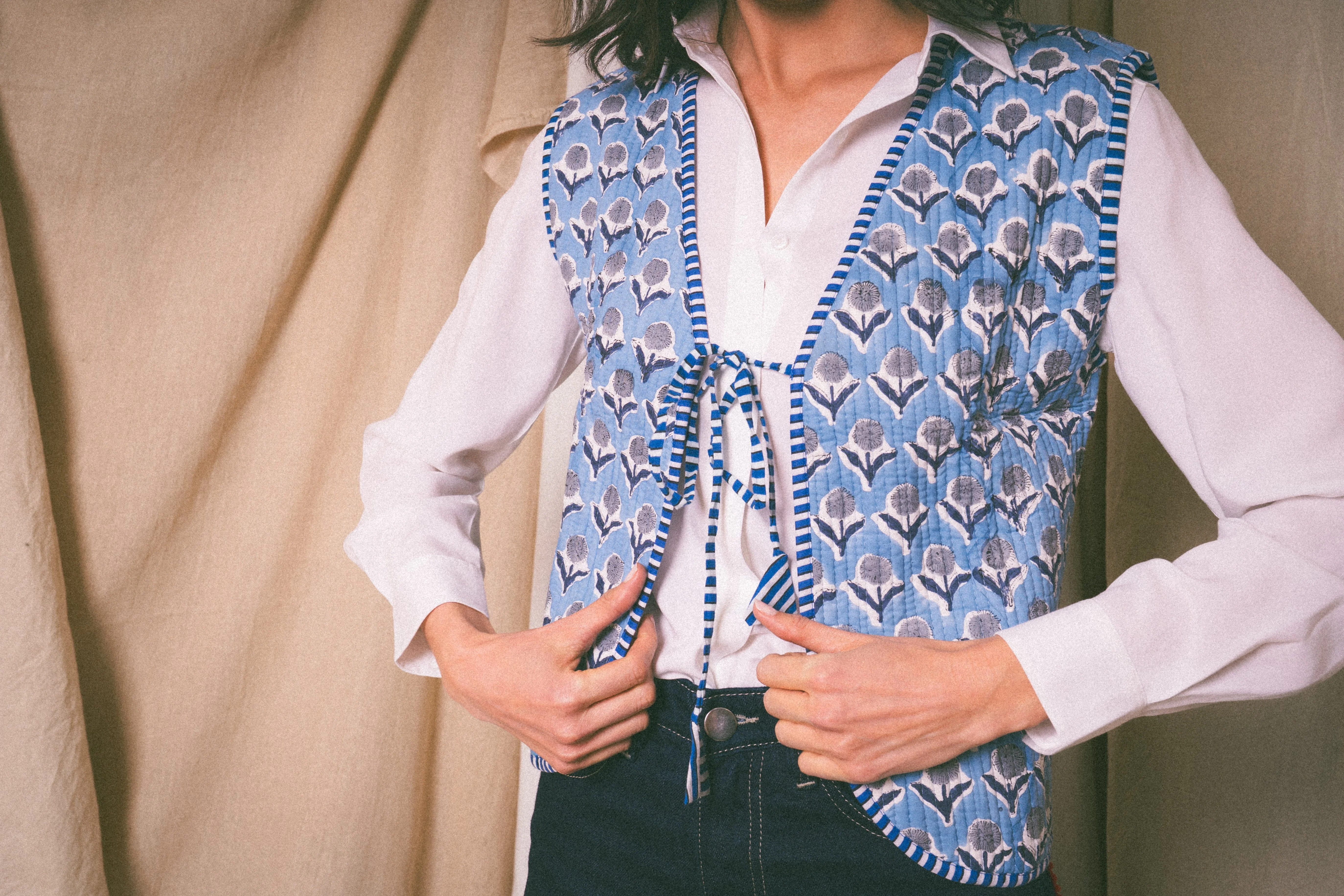 Blue Amour Waistcoat - Image 3