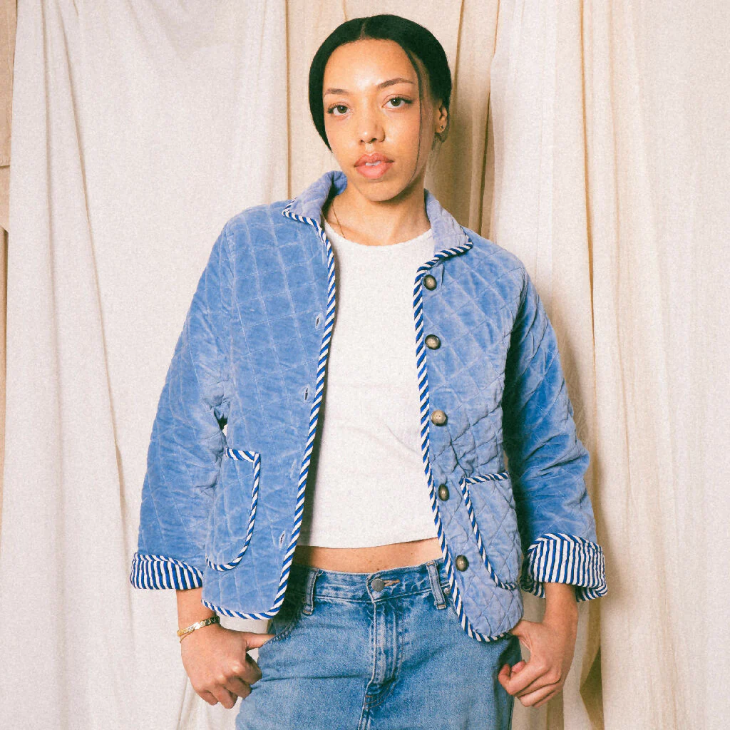 Blue Burford Velvet Jacket