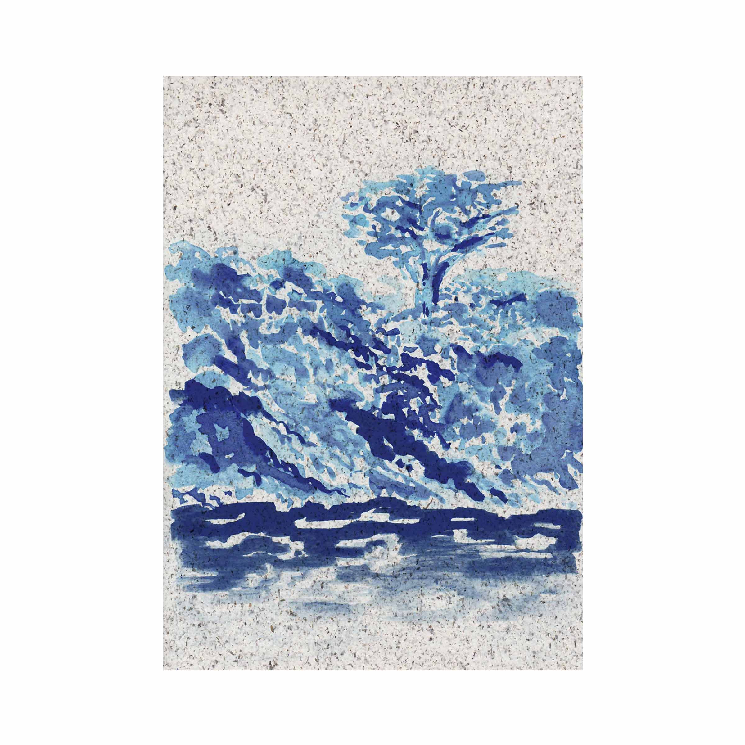 Blue Grebe | A5 | seaweed paper - Image 2