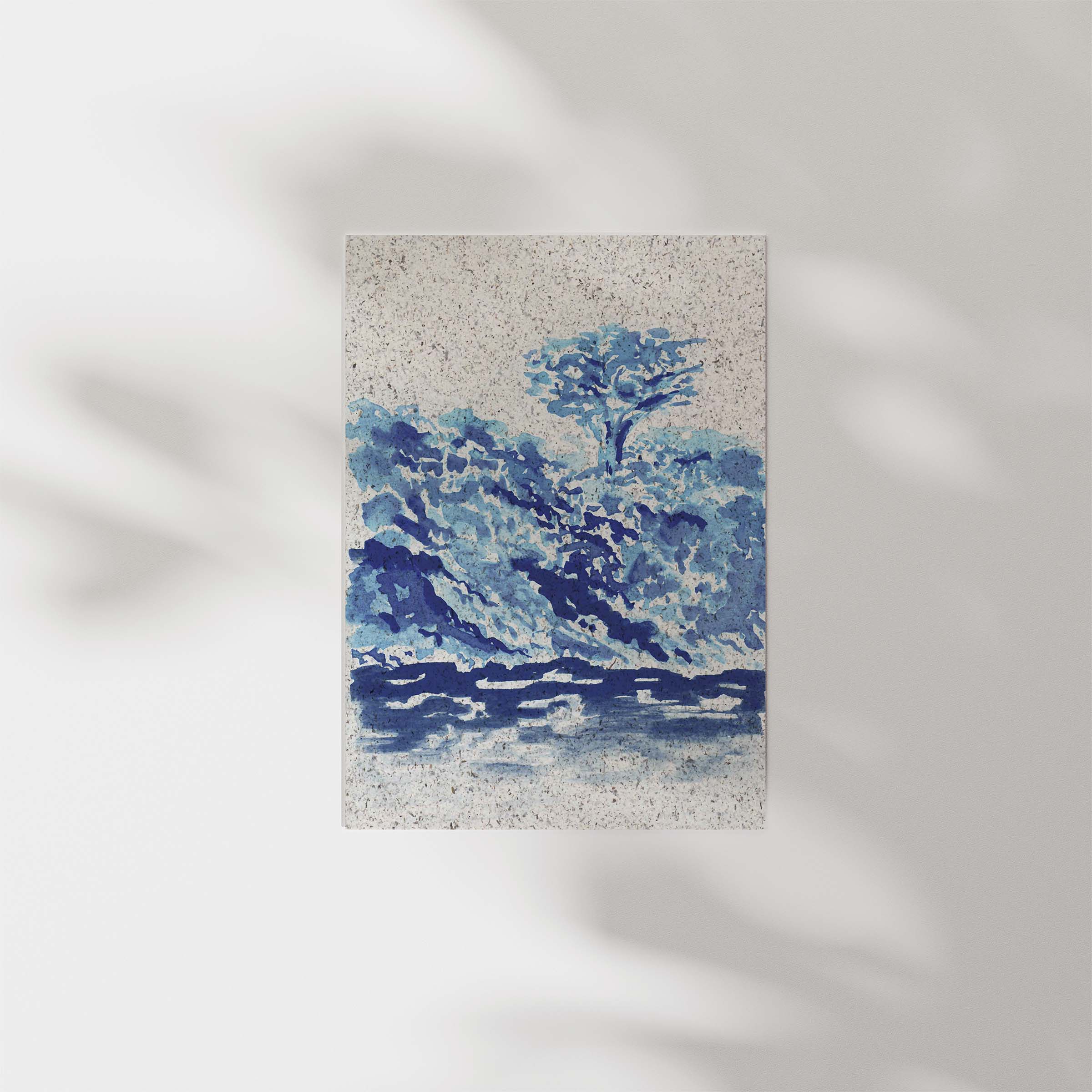 Blue Grebe | A5 | seaweed paper - Image 3