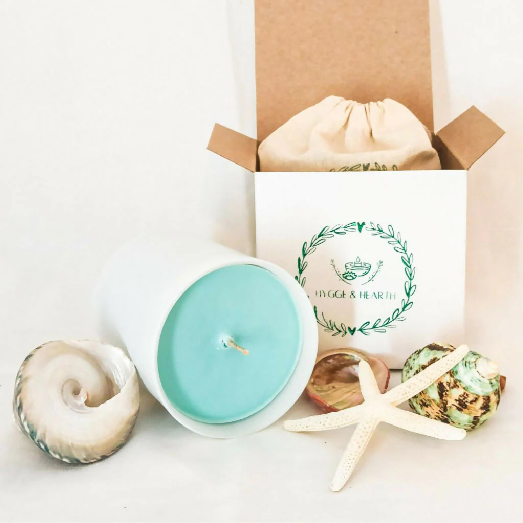 BLUE SEA SOY WAX OCEAN SCENTED CANDLE - Image 4