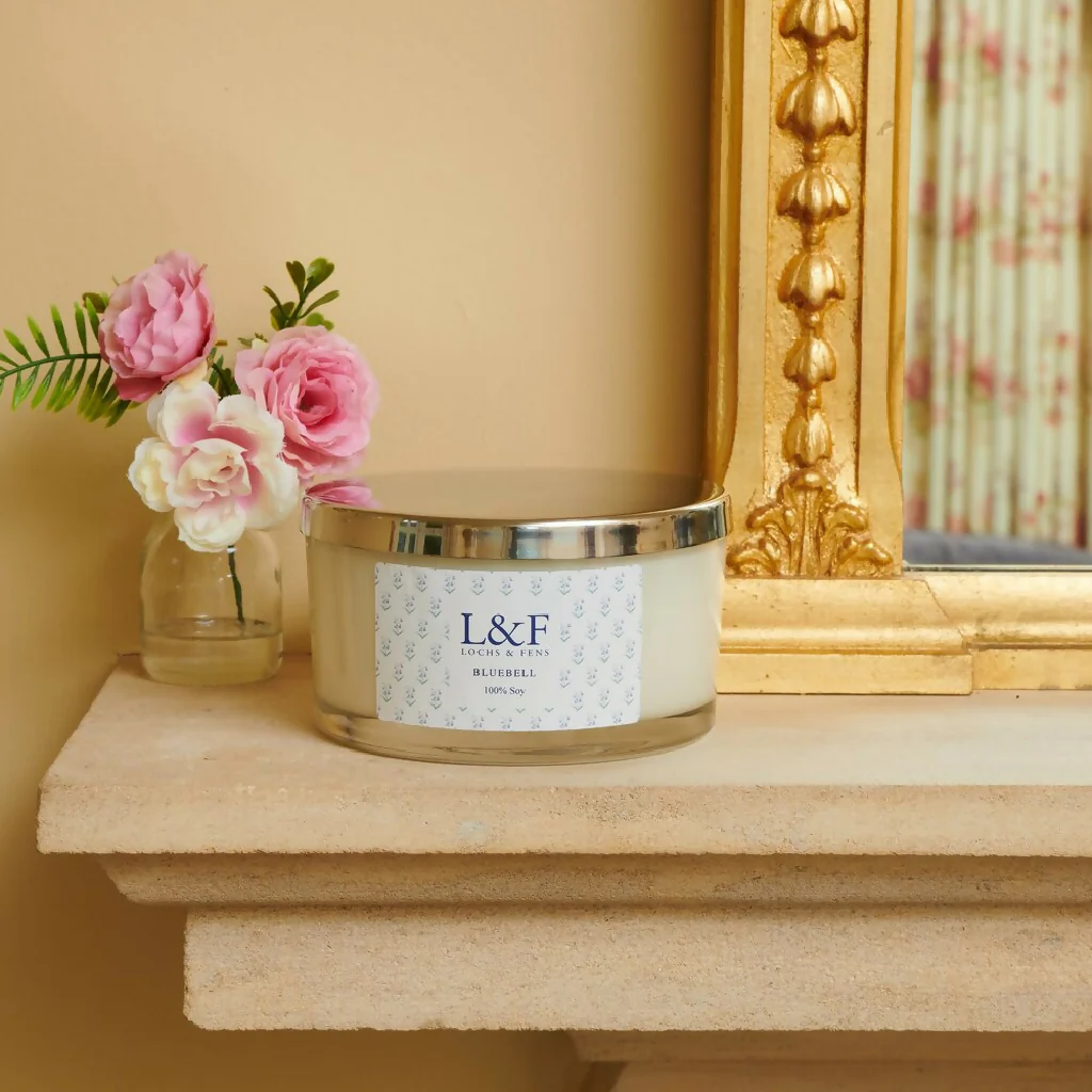 Bluebell Double Wick Soy Candle - Image 2