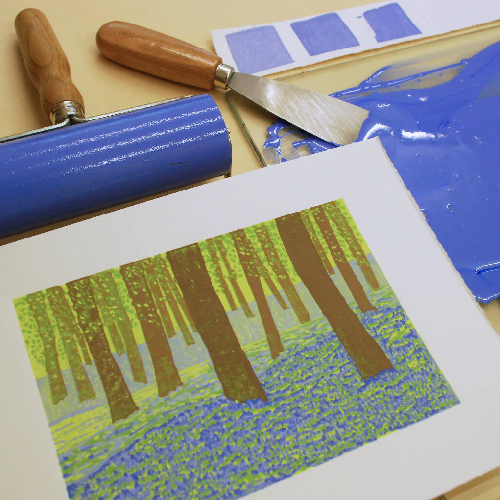 Bluebell Wood - Limited Edition - Original Linocut Print - Image 4