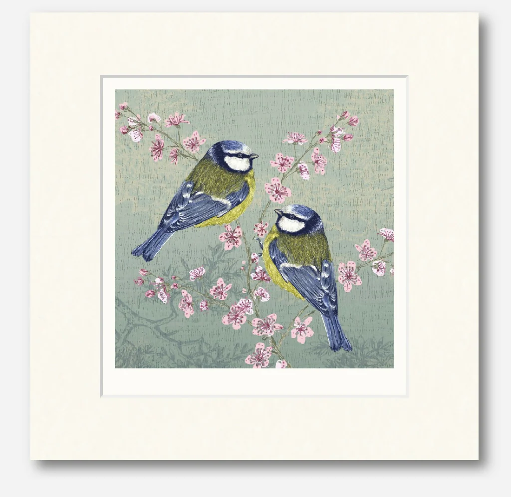 Bluetit -Signed and mounted Giclée Art Print - Image 3