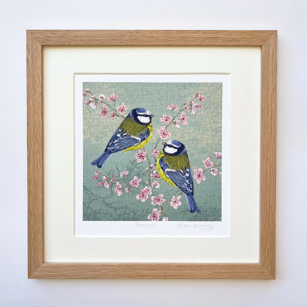 Bluetit -Signed and mounted Giclée Art Print - Image 4