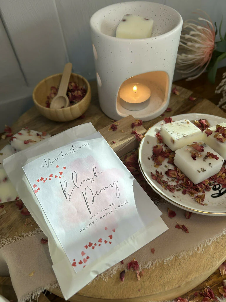 Blush Peony Botanical Wax Melts, Valentines Day Wax Melts - Image 4
