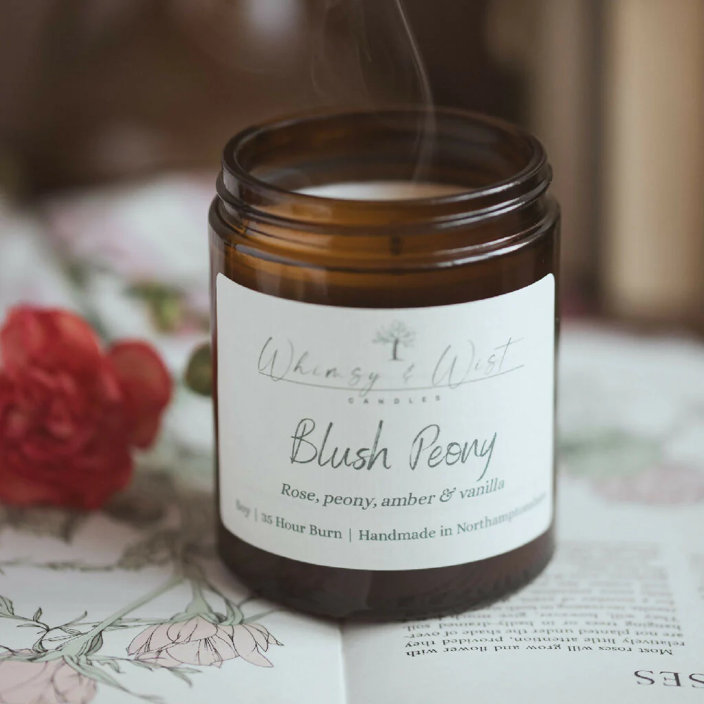 Blush Peony Soy Candle - Image 5