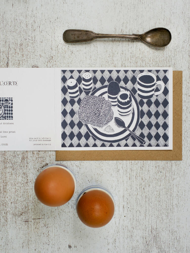 Boiled Eggs and Soldiers A6 Greeting Card - Image 2