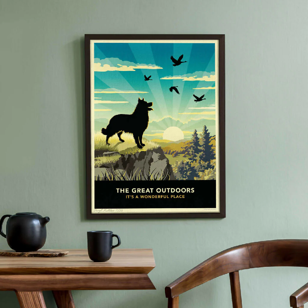 BORDER COLLIE 'THE GREAT OUTDOORS’ LIMITED EDITION ART PRINT - Image 2
