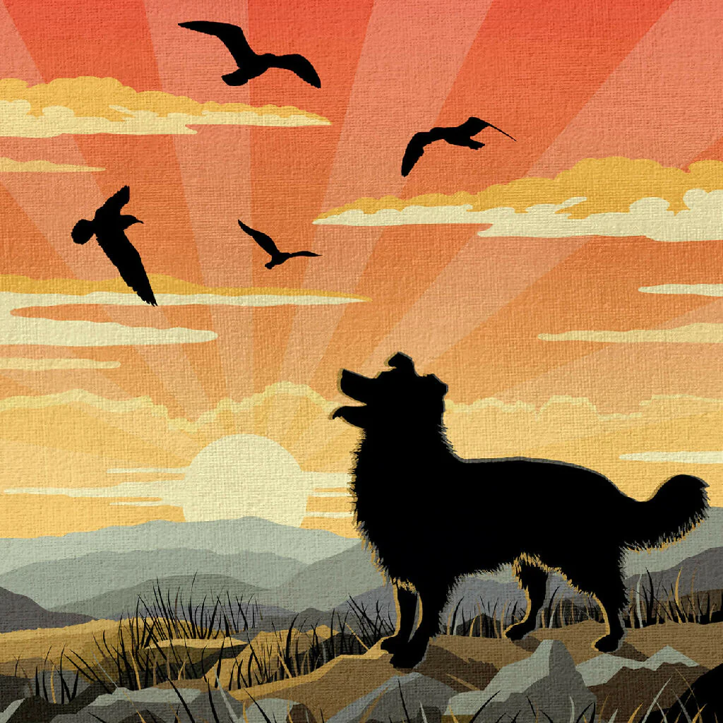 BORDER COLLIE ‘WAGGY TAILS’ LIMITED EDITION ART PRINT - Image 7