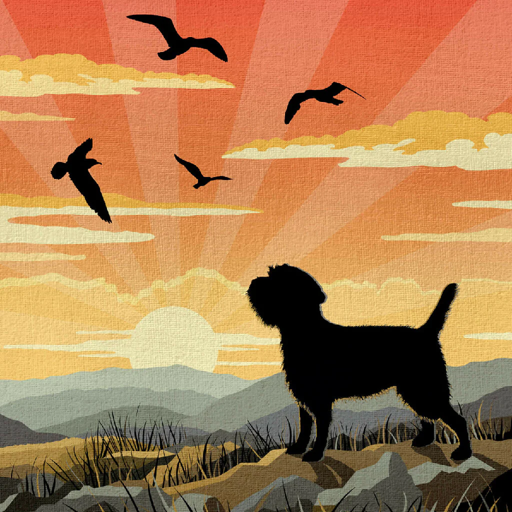 BORDER TERRIER ‘WAGGY TAILS’ LIMITED EDITION ART PRINT - Image 7