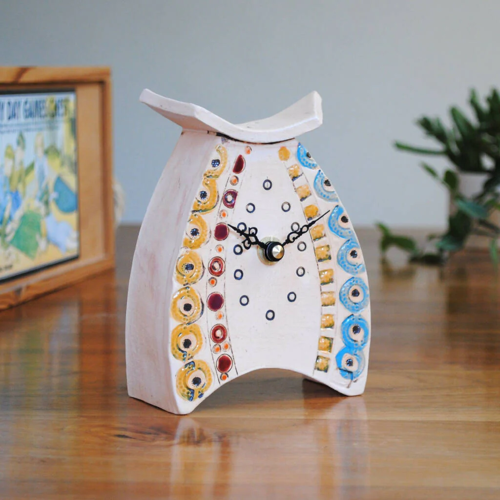 Boutique Mantel Clock in Bright Colours - Image 2