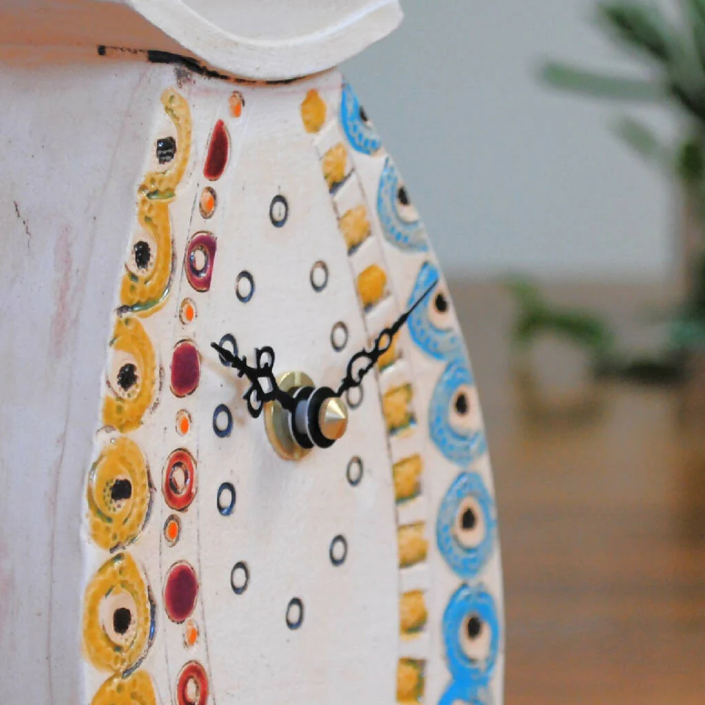 Boutique Mantel Clock in Bright Colours - Image 5