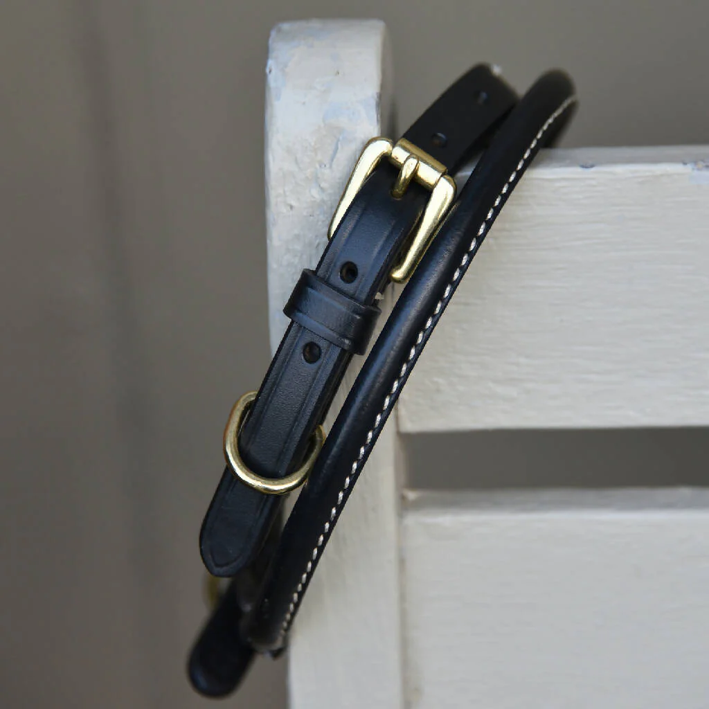 Bowfell Narrow Rolled Leather Dog Collar - Image 3