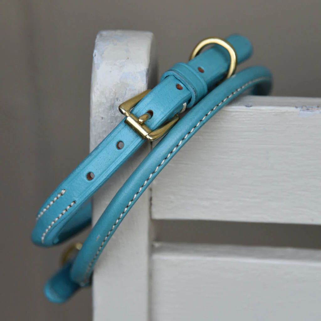 Bowfell Narrow Rolled Leather Dog Collar - Image 5