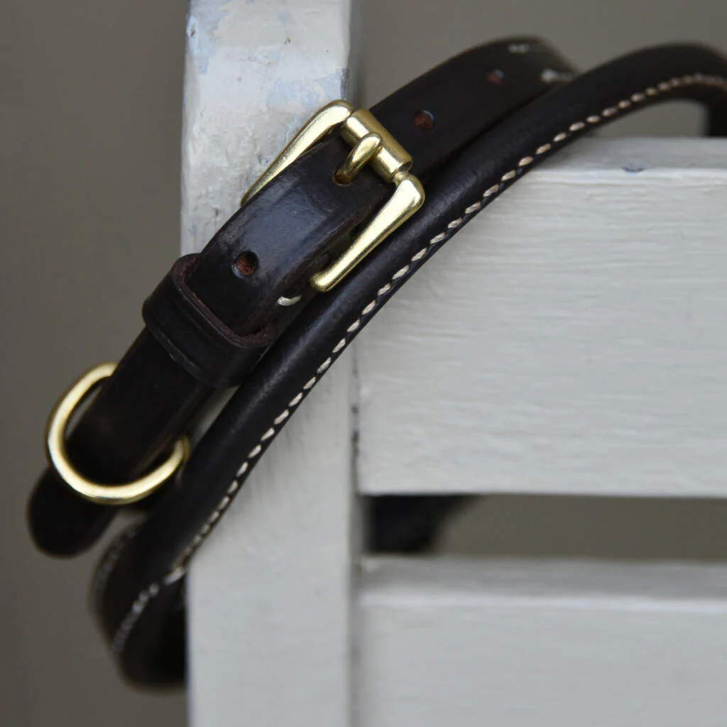 Bowfell Narrow Rolled Leather Dog Collar - Image 7