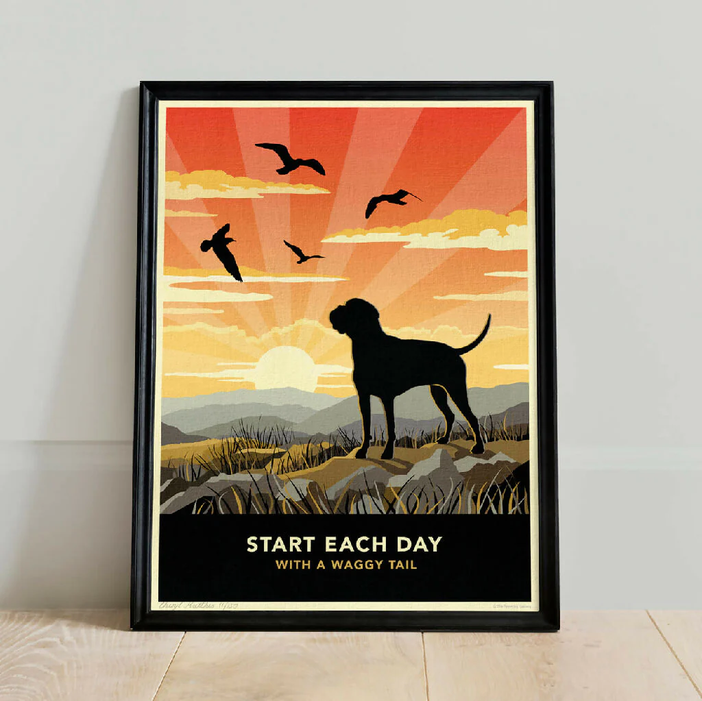 BOXER DOG ‘WAGGY TAILS’ LIMITED EDITION ART PRINT - Image 5