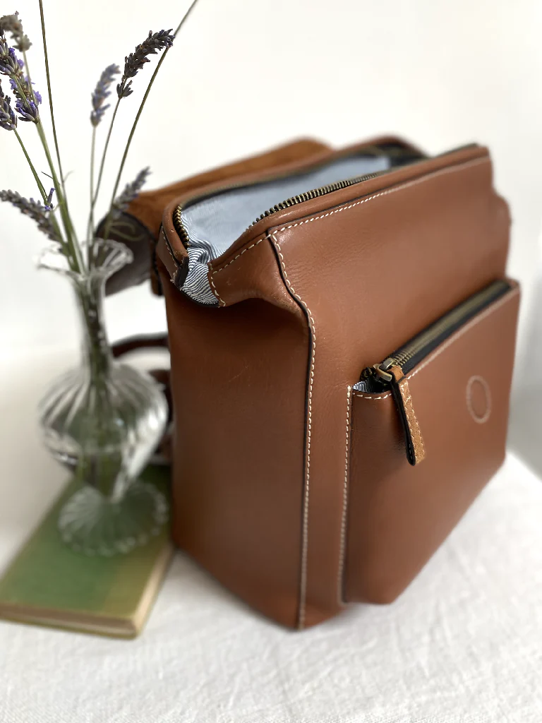 Bramham Leather Rucksack in Tan - Image 4