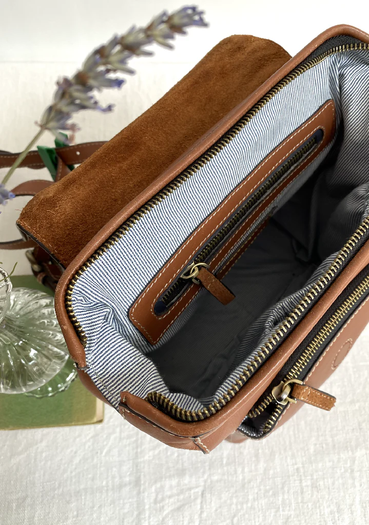 Bramham Leather Rucksack in Tan - Image 7