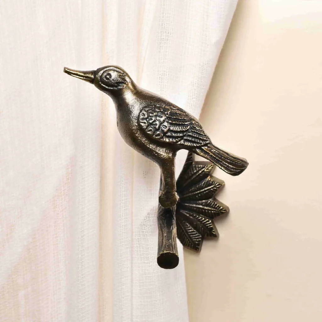 Brass Bird Curtain Tie Backs - Image 5