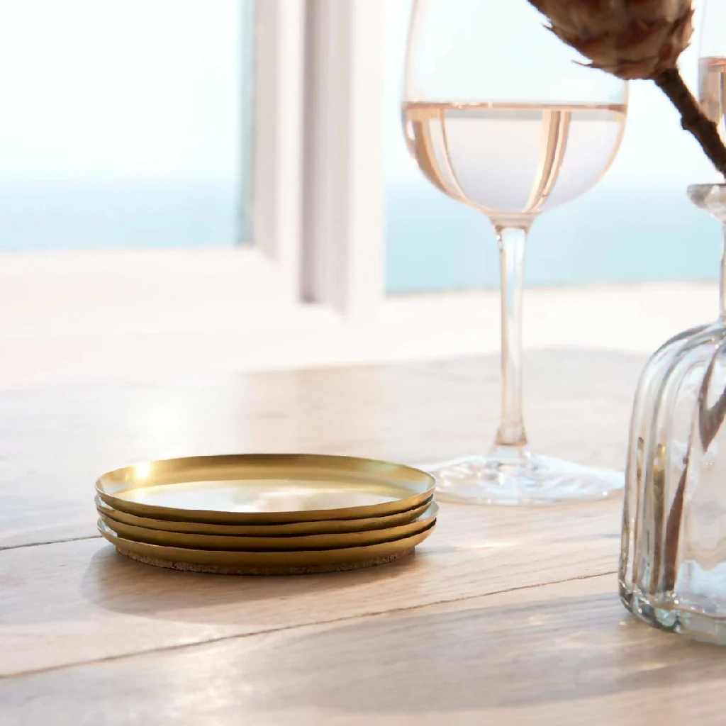 Brass Gold Coasters - Anika - Image 5