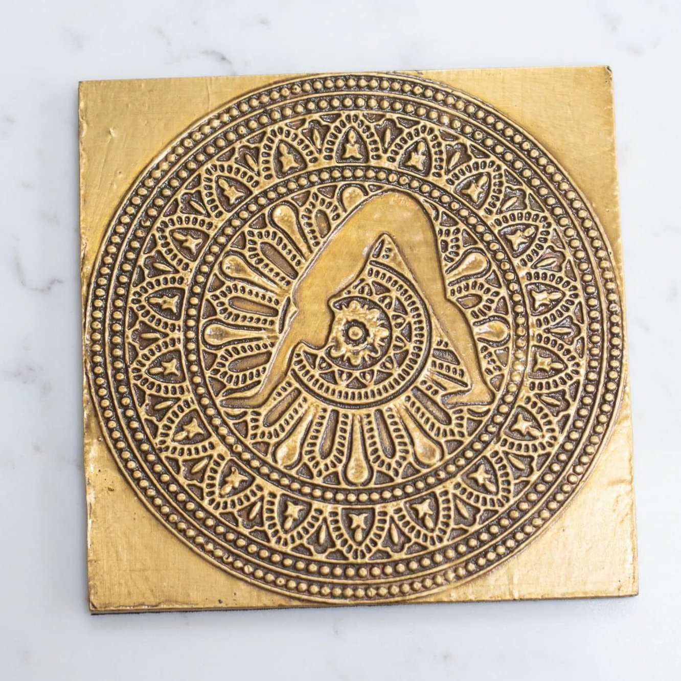 Brass Mandala Design Coasters - Image 3