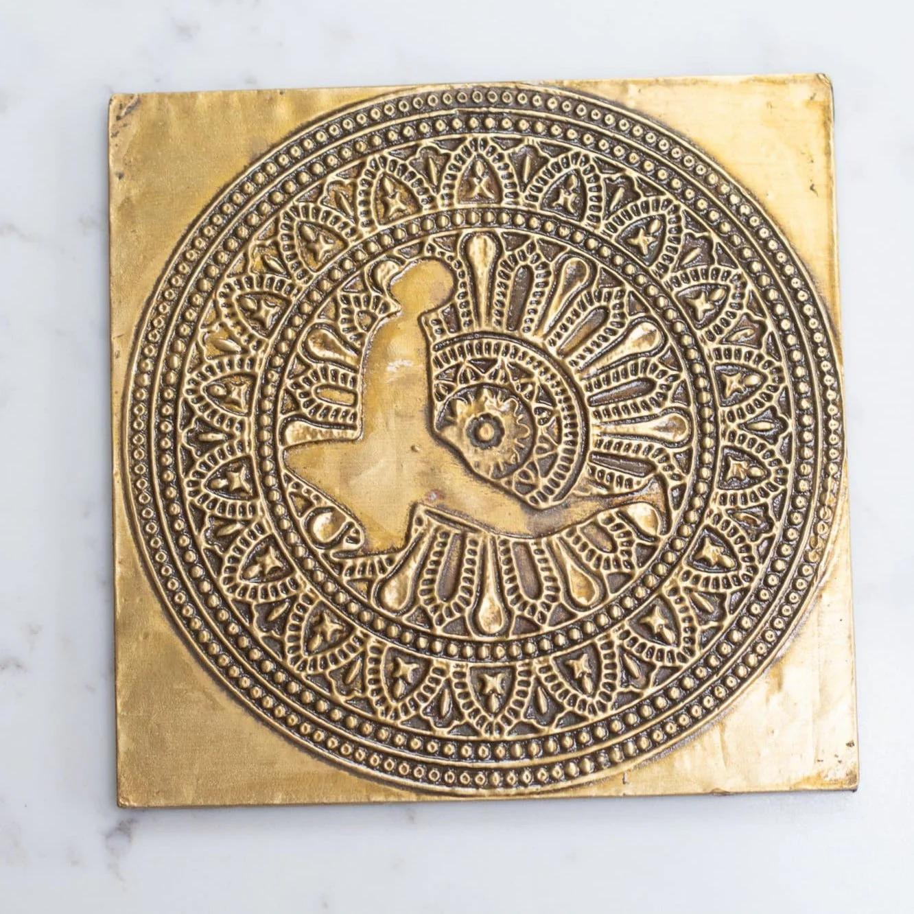 Brass Mandala Design Coasters - Image 4