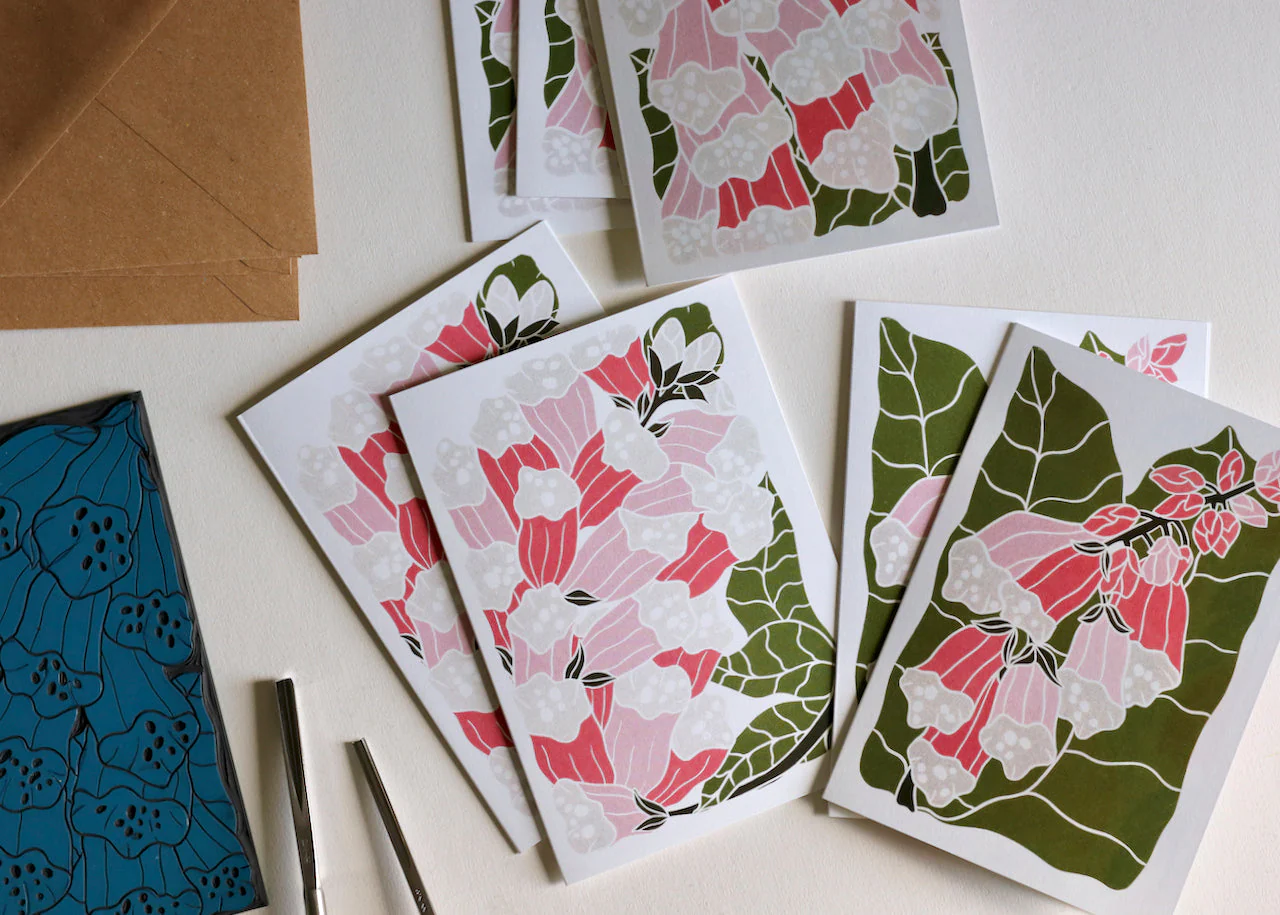 British Woodland Foxglove Notecards | Set of 8 Notecards & Envelopes - Image 10