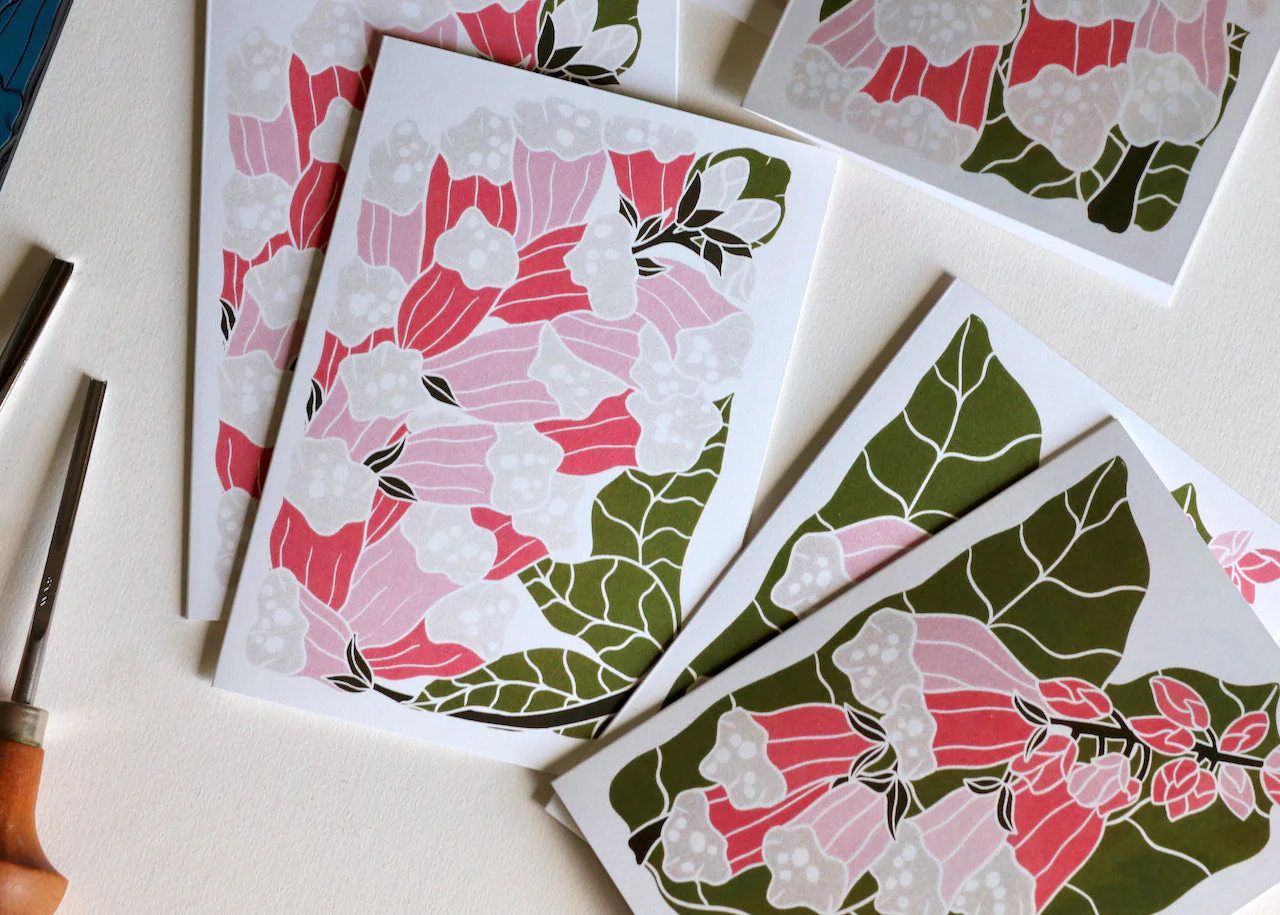 British Woodland Foxglove Notecards | Set of 8 Notecards & Envelopes - Image 7