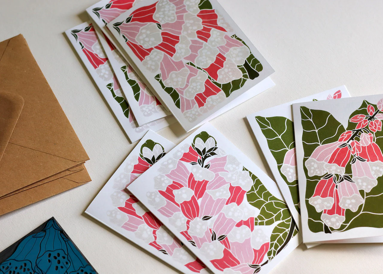 British Woodland Foxglove Notecards | Set of 8 Notecards & Envelopes - Image 9