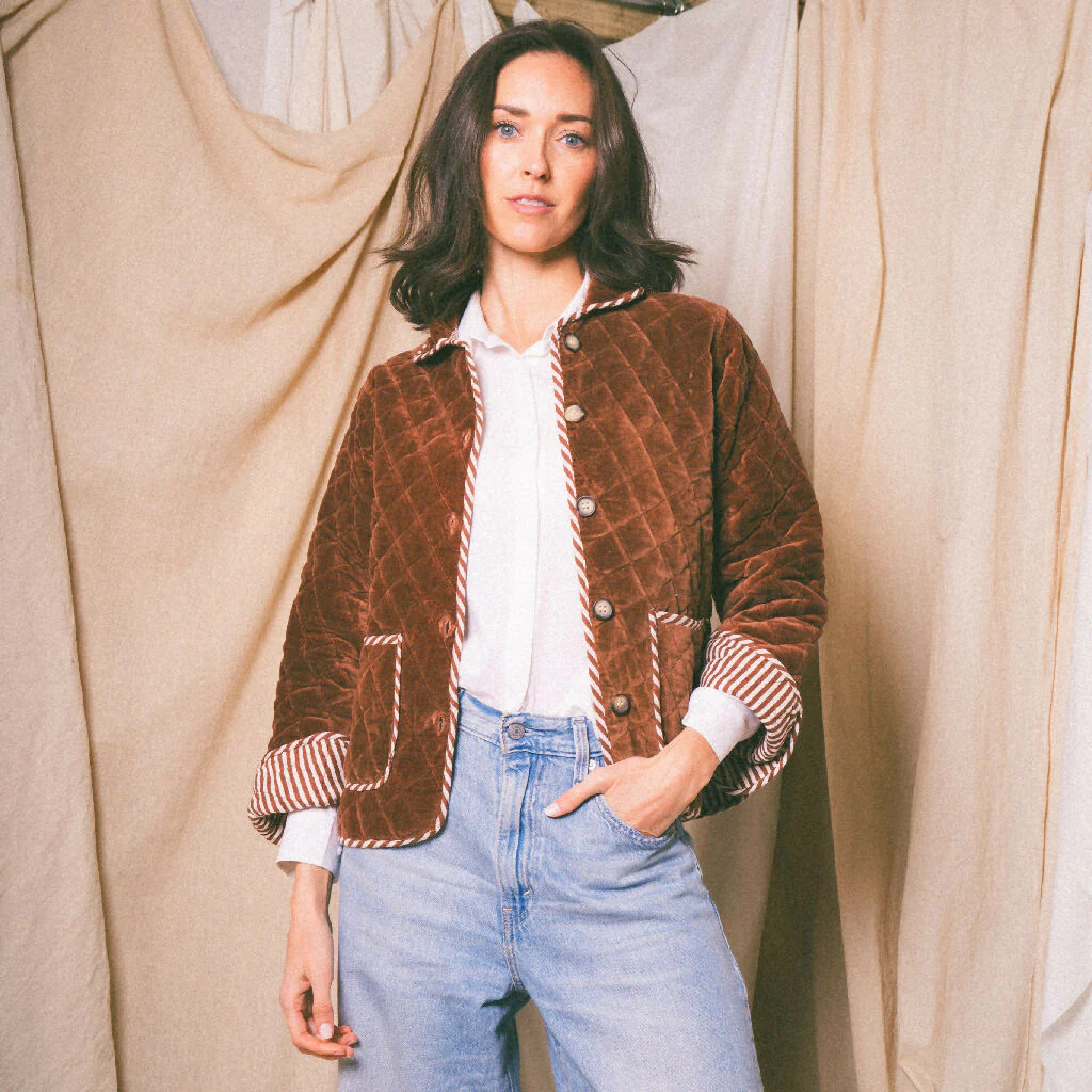 Brown Burford Velvet Jacket