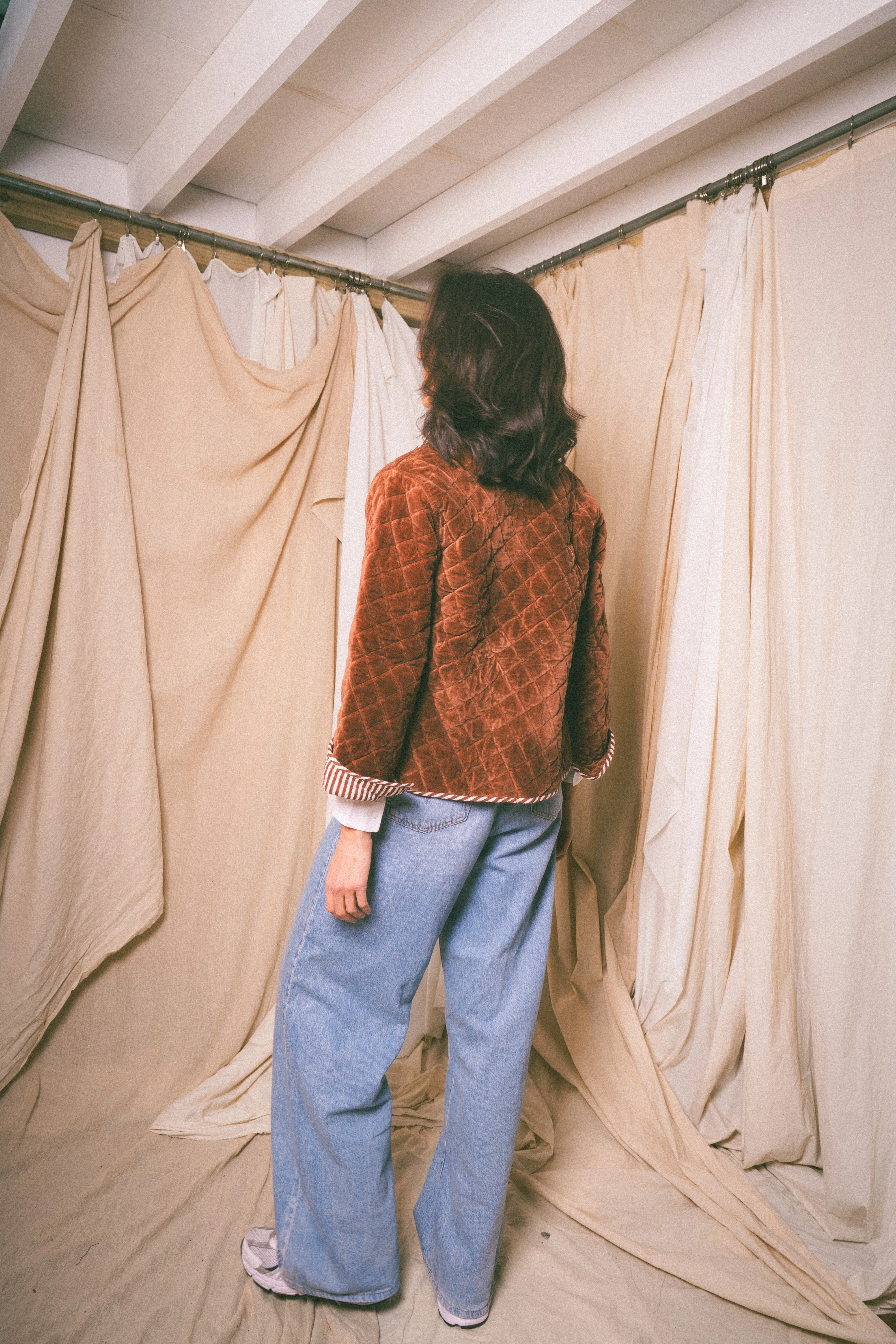Brown Burford Velvet Jacket - Image 4
