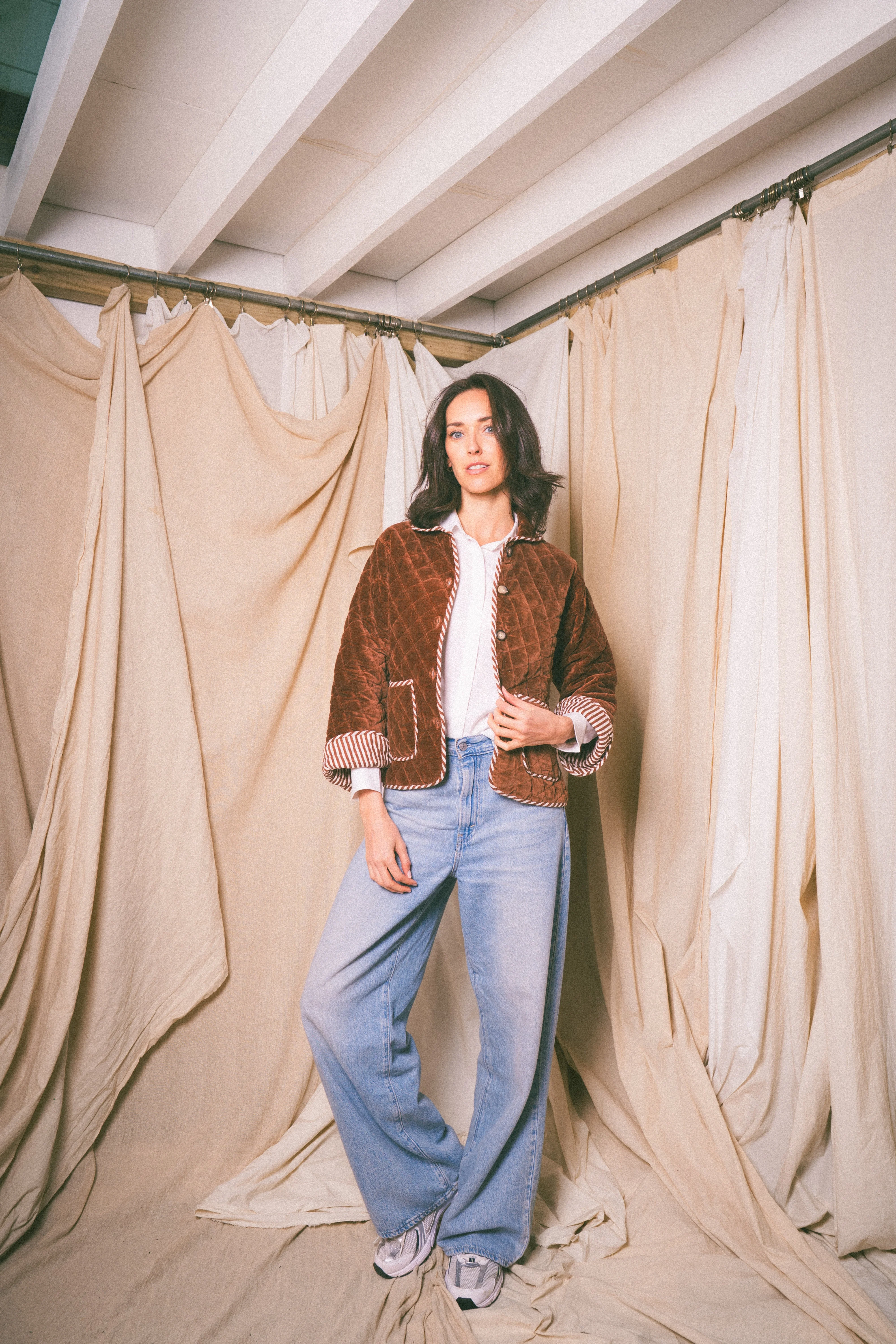 Brown Burford Velvet Jacket - Image 5