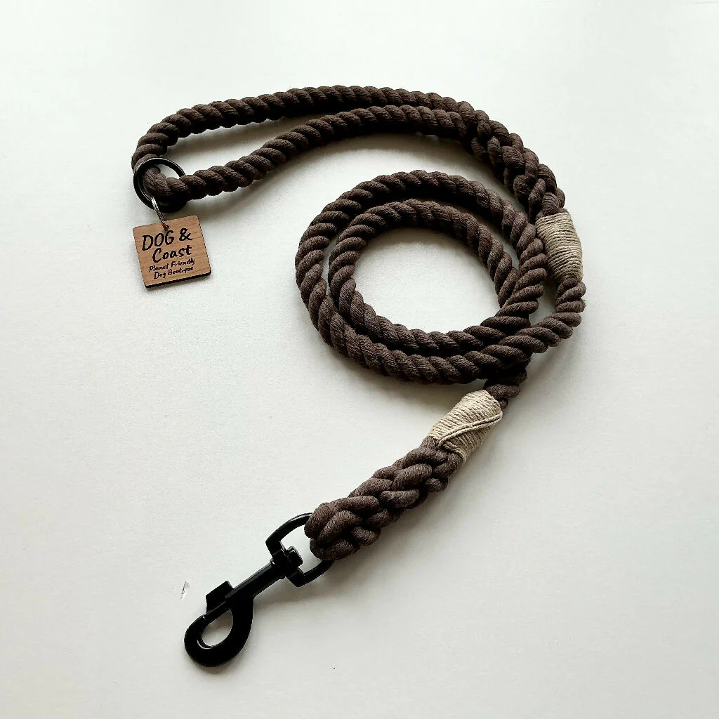 Brown Cotton Rope Lead