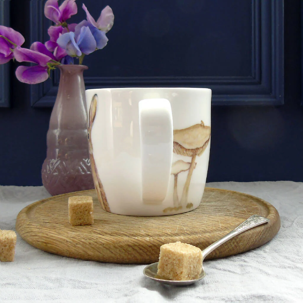 Brown Hare Bone China Mug - Image 4