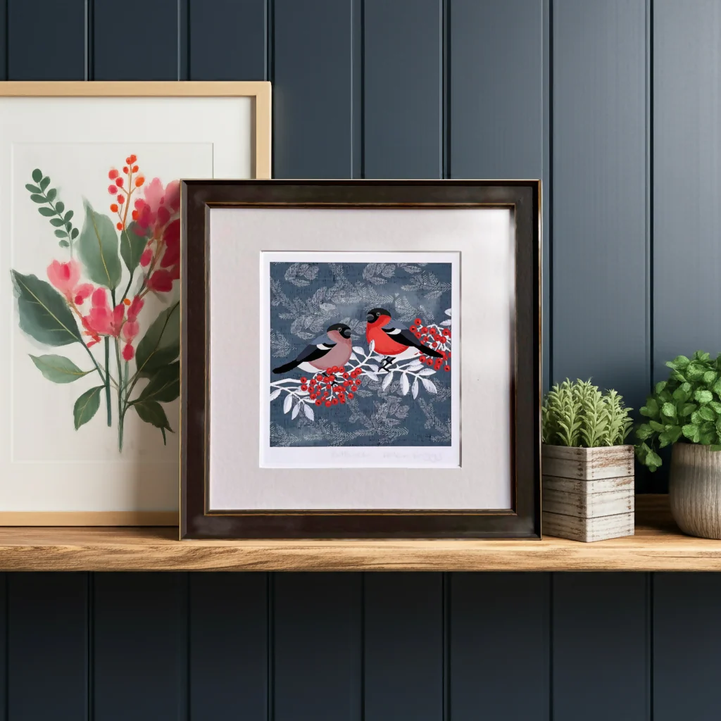 Bullfinch- Signed and Mounted Giclée Art Print - Image 3